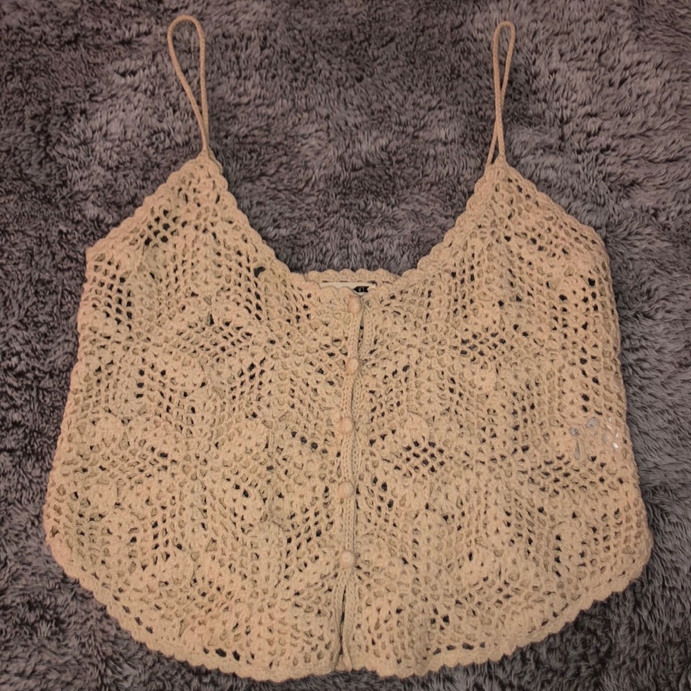 L.A. Hearts crochet top